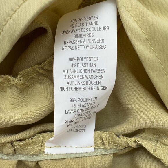 NWT PrettyLittleThing Puff Sleeve Corset Bodycon Mini Dress Womens 6 Olive Green - Picture 15 of 15